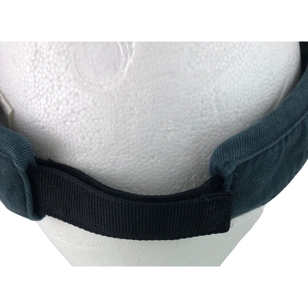 Vintage Navy Blue Canvas Adjustable Sun Visor w/Front Zipper Pocket - Picture 6 of 10